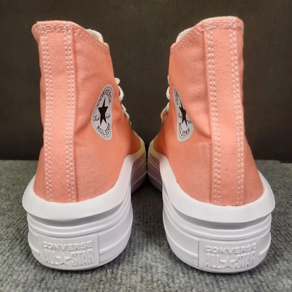 Converse CTAS Move Hi Womens Size 10 Lawn Flamingo White Platform Sneakers Shoes